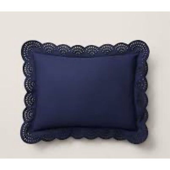 Ralph Lauren Home - Rl Eyelet Throw Pillow - Navy